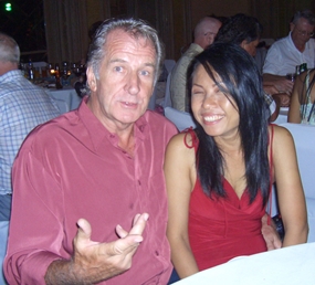 William Macey tries to explain to Liab how he’s playing off an 18 handicap.